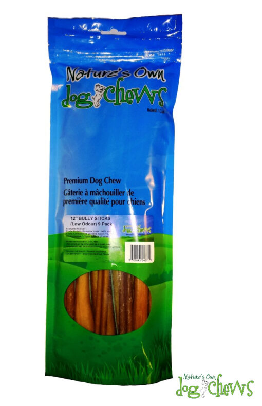 Odourfree Bully Sticks (9 per bag) (12″/30cm) beef