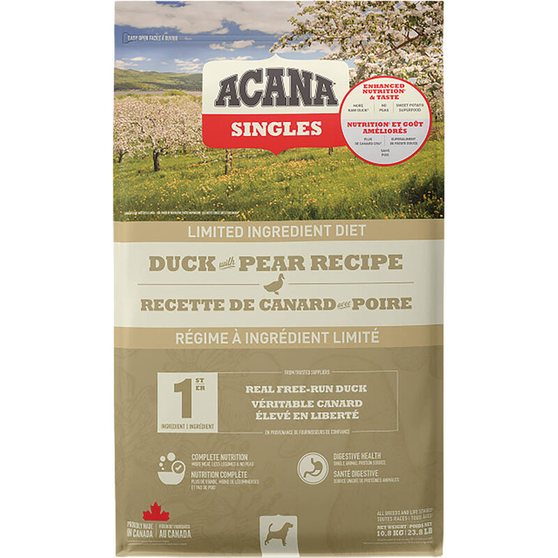 Acana, Adult - Singles Duck & Pear - Dry Dog Food