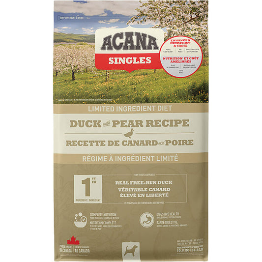 Acana, Adult - Singles Duck & Pear - Dry Dog Food