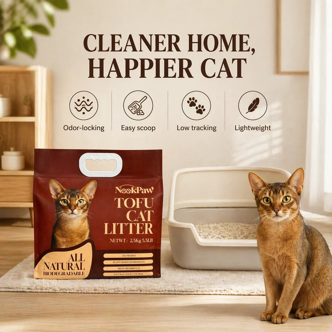 NookPaw ALL NATURAL TOFU  Cat Litter