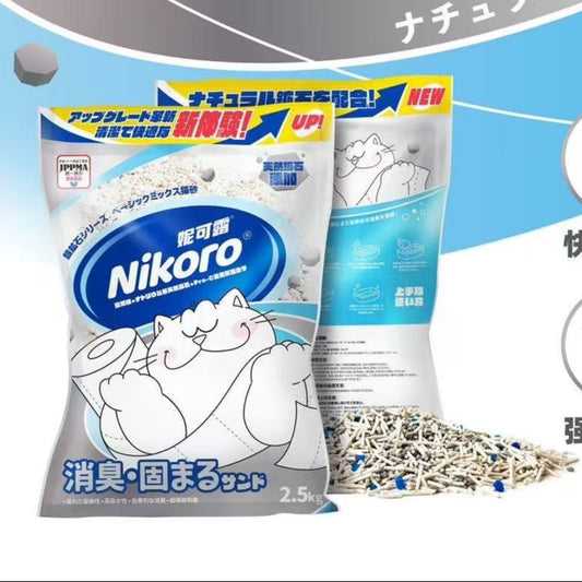 Nikoro Clumping Clay Mixed Tofu Cat Litter
