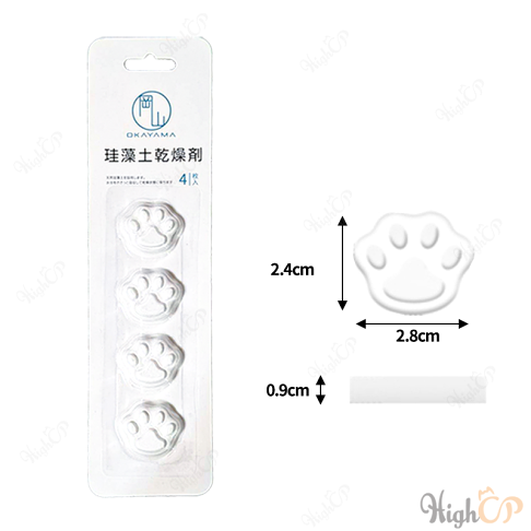 Cat Paw Diatomite Moisture Absorber for Pet Food – Reusable & Food Safe