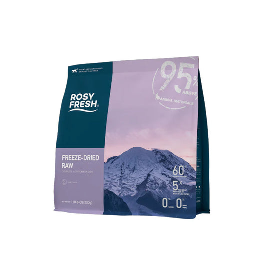 Rosy Fresh Freeze-Dried Raw Complete Nutrition For Cats Rabbit Receipt 300g