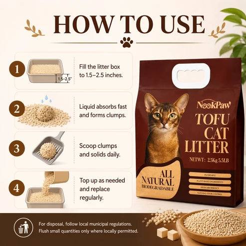 NookPaw ALL NATURAL TOFU  Cat Litter