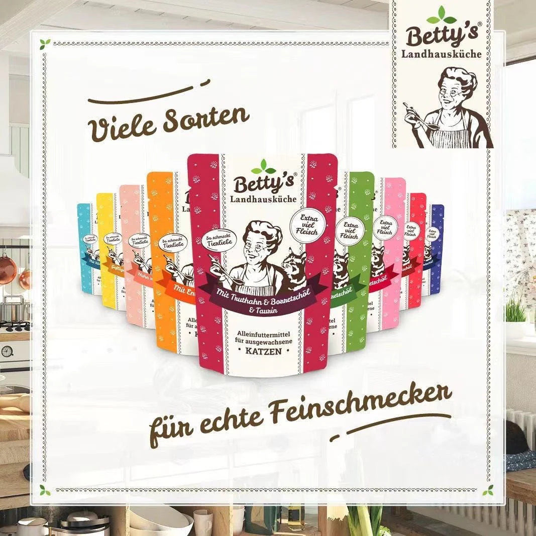 Betty's Country Kitchen Fresh Bag Cat Wet Food 100g