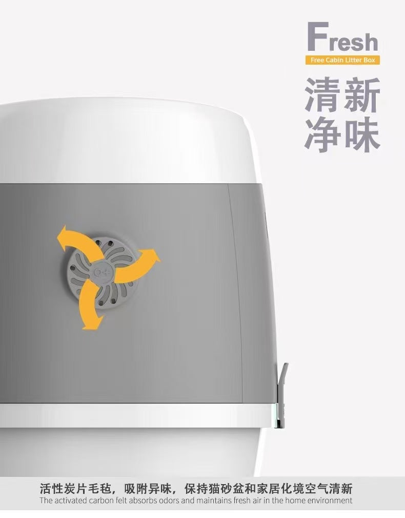 PAKEWAY Two Doors Litter Box