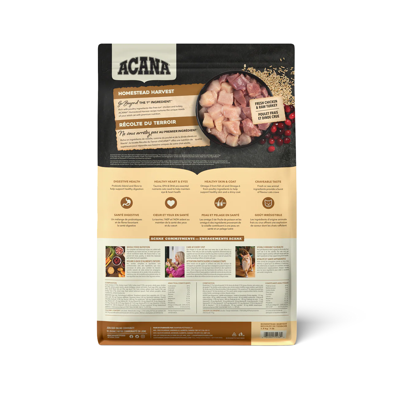 Récolte de la ferme Acana