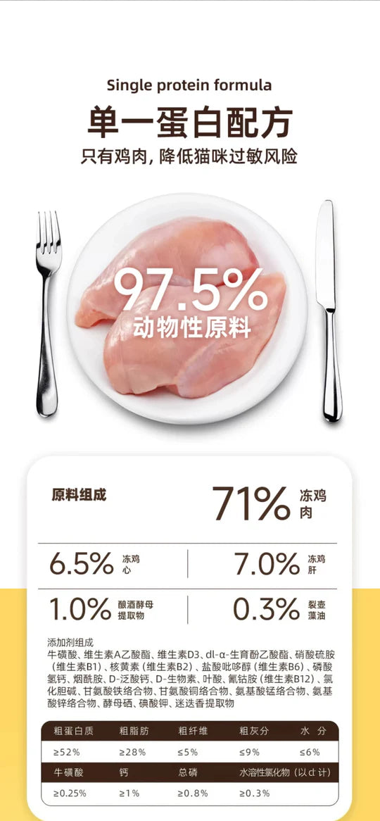 Golden Tales Freeze Dried Cat Food Chicken Recipe 10oz