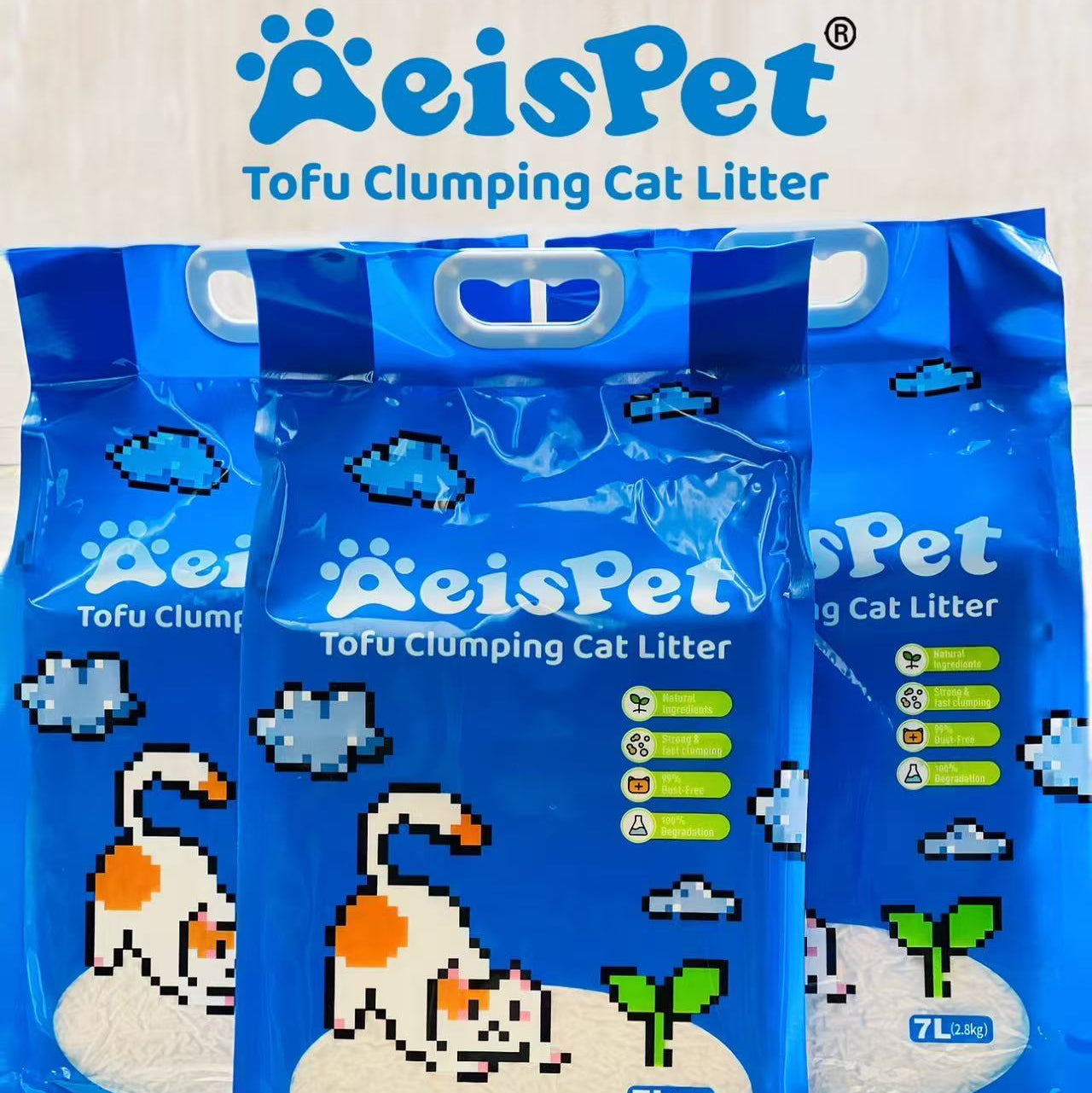 Aeis Pet Tofu Clumping Cat Litter