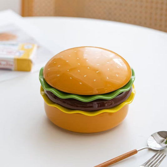 Hamburger Cat Bowl Set